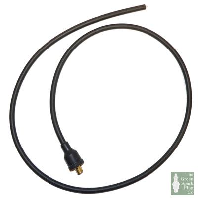 7mm ht ignition lead cable copper core silicoln black motorcycle fitted end pmc2