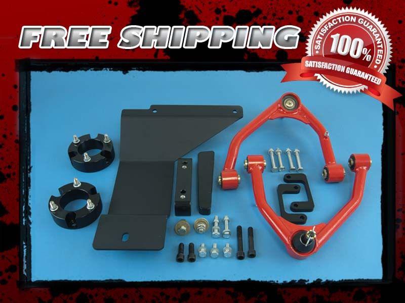 Nylon coil control arm lift kit front 4" differential drop skidplate 4x4 4wd