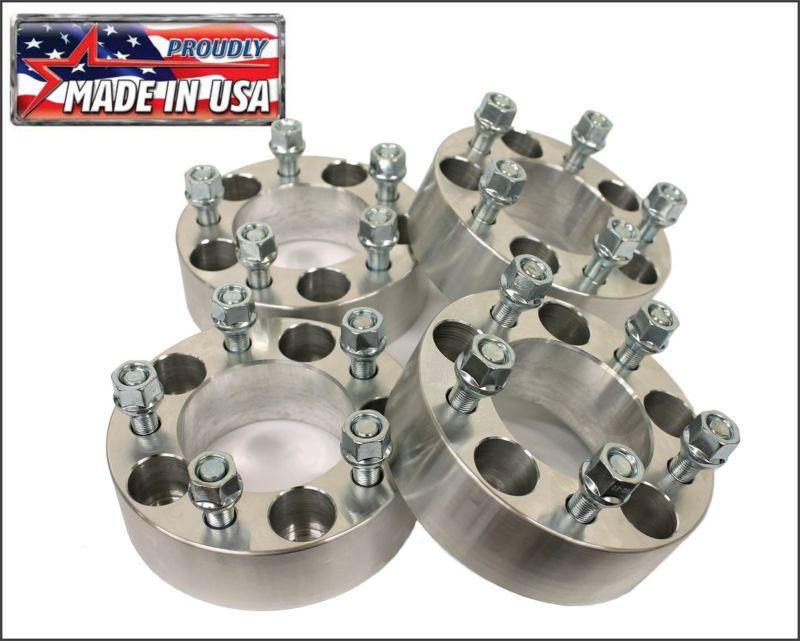 4 pcs | 1.75" | 5x4.5 to 5x4.5 | wheel spacers | adapters | billet | 1/2" x 20 