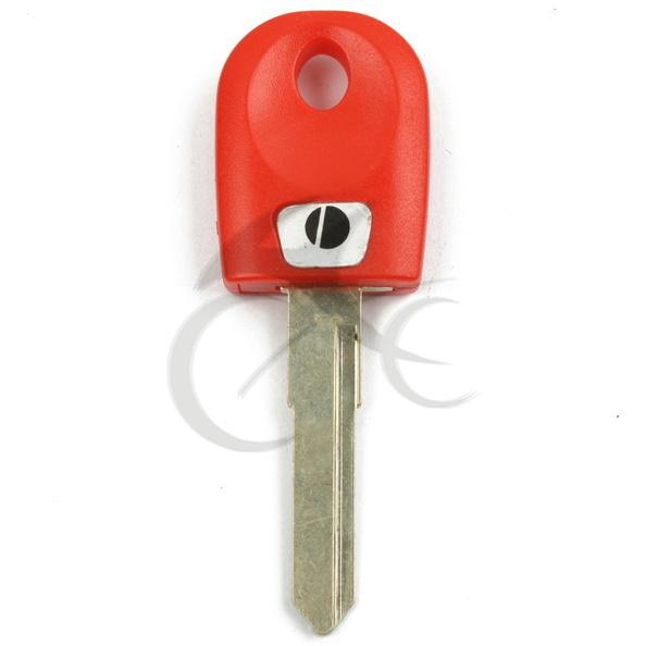 Red blank key uncut blade for ducati st3 s4r st4 s2 900 800 620 600 1098 1198