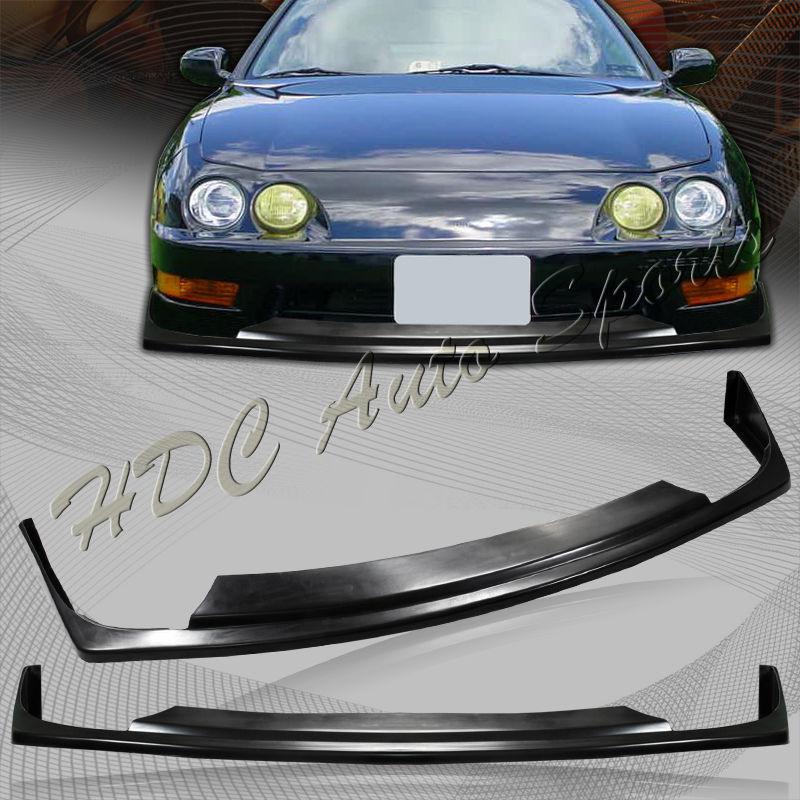 98-01 acura integra dc2 ds style black polyurethane pu front bumper lip spoiler