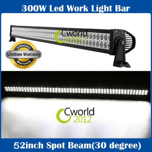 300w led work light bar lamp spot beam offroad jeep 4wd boat truck ute suv lamp 