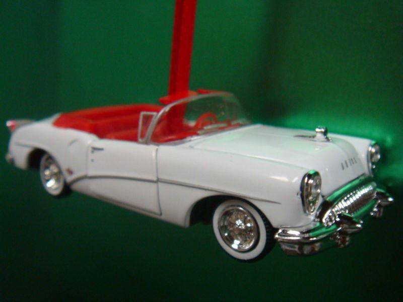 1954 '54 buick skylark convertible white christmas tree ornament