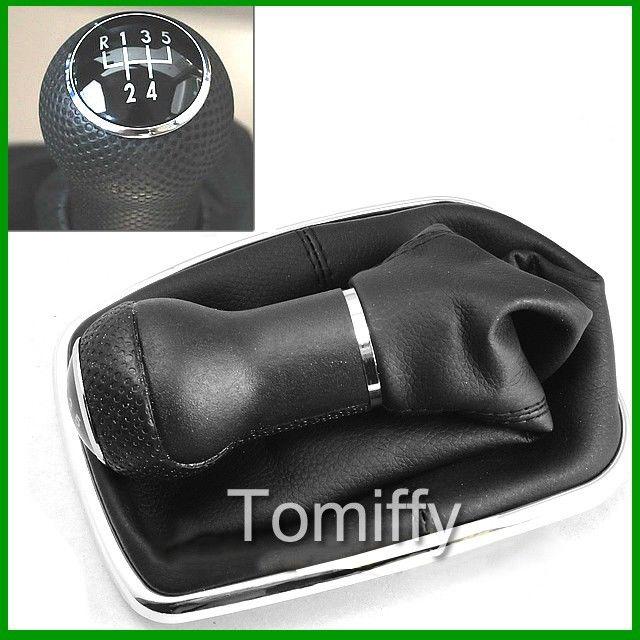 For 99-04 golf jetta mk4 gti r32 chrome gear shift knob gaitor boot 5 speed