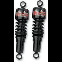 Burly slammer shocks for 10.5" chrome harley fl touring 1980-2013