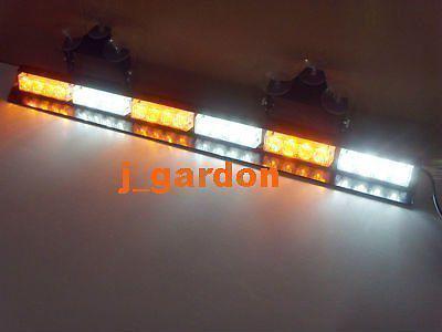 26.5"emergency 6 modules 24 led 1w a/w/a/w/a/w windshield strobe lightbar