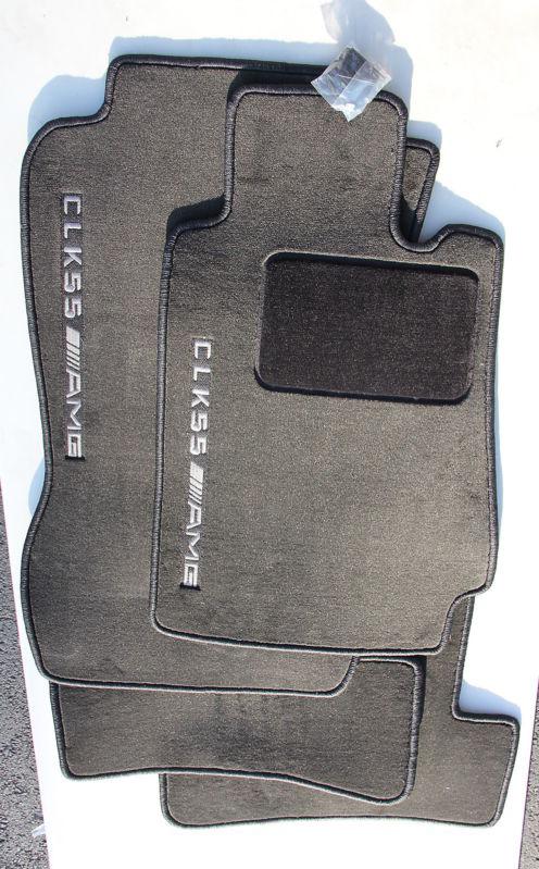 0477 mercedes clk all 1998-2003 (208) coupe& conv, oem floor mats-charcoal/blk