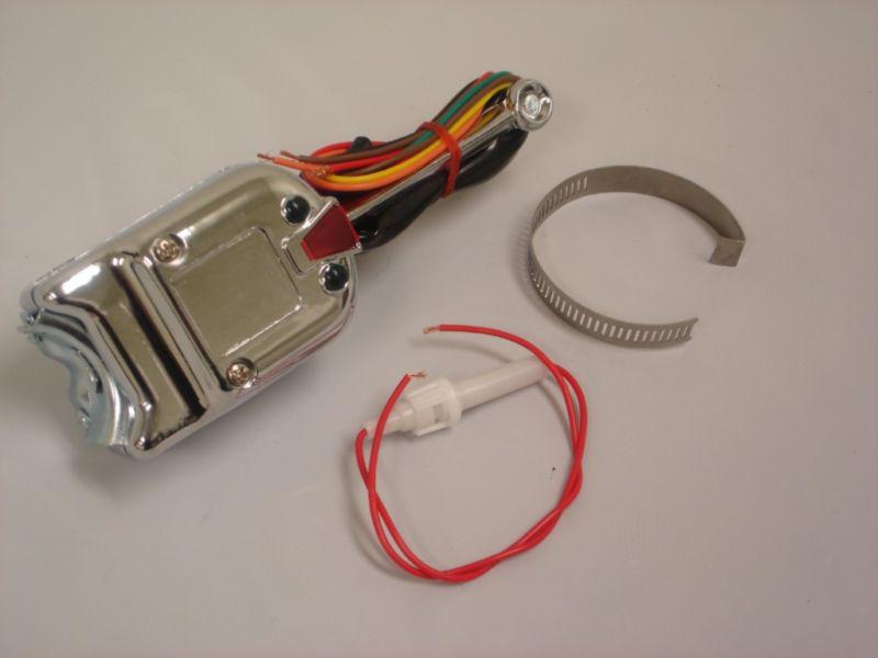 Universal street hot rod chrome turn signal switch