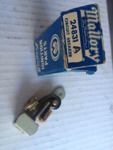 Vintage nos mallory circuit breaker points for distributor rat rod 24831a