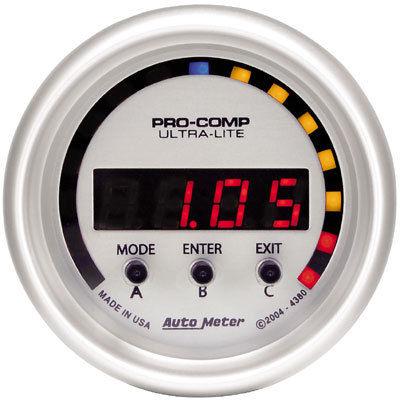 Autometer 4380 ultra-lite digital d-pic display gauge