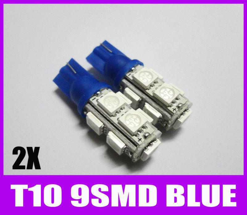 2x ultra blue 9-smd led 2825 1252 921 3652 912 916 917 backup lights bulbs #hf10