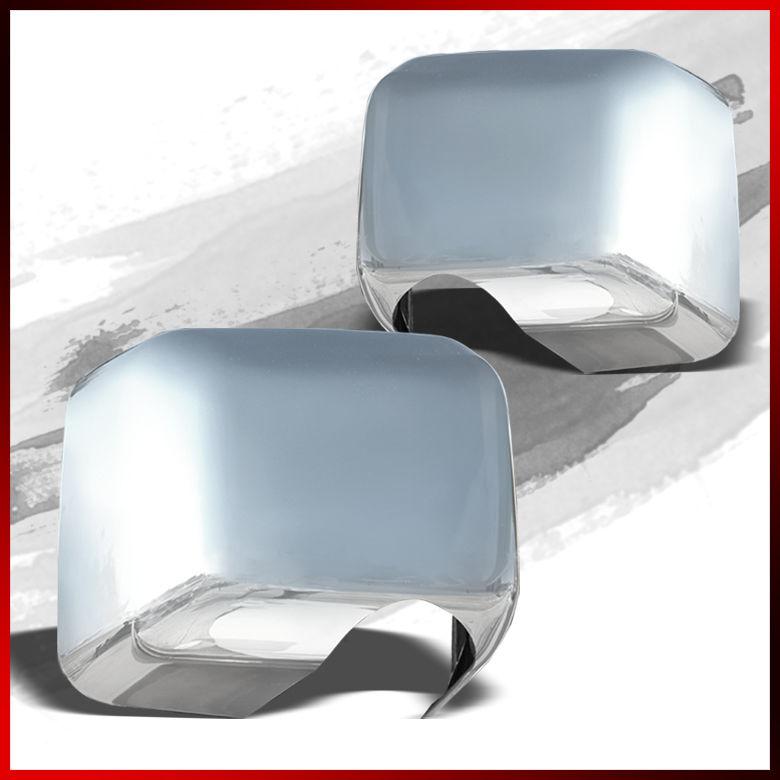 07-13 jeep wrangler sport triple chrome plated side mirror cover trim kit pair