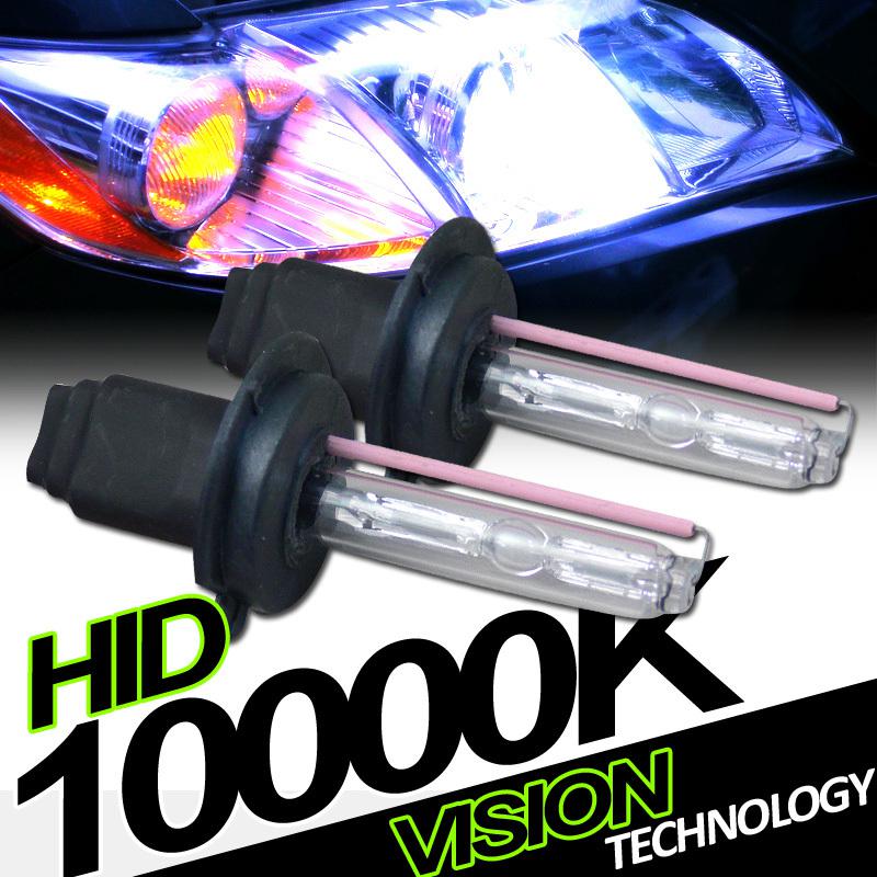 2pc h7 bulb 10000k xenon hid conversion kit head light lamp high beam 35w pair 2