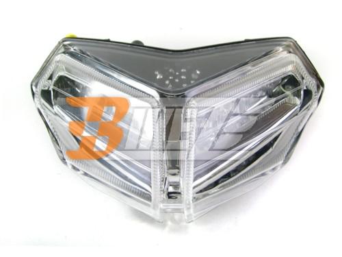 Fit ducati 848 1098 r s 07 08 09 clear led tail light w/ turn signal integrated