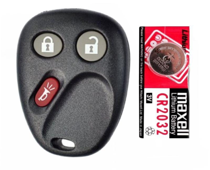 New gm remote key keyless entry fob clicker beeper alarm lhj011 + free battery