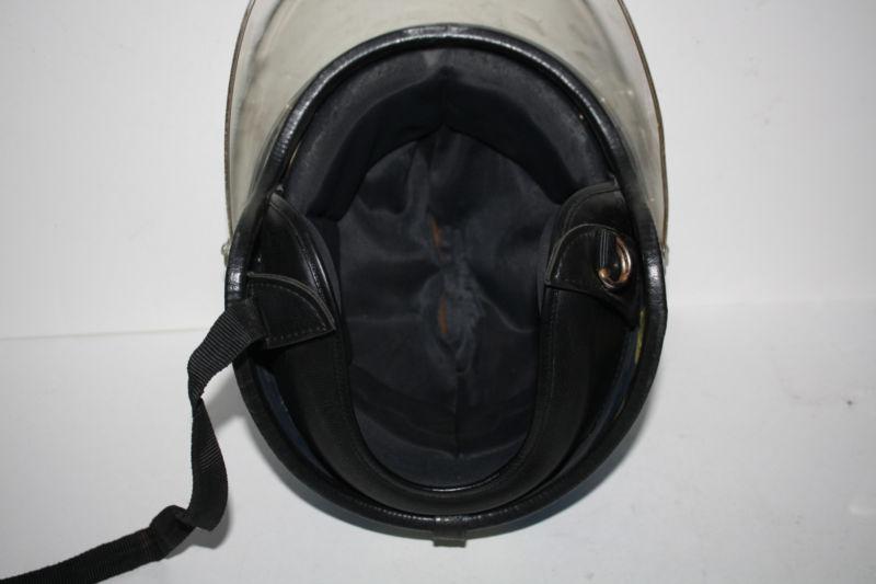 Sell Vintage 1966 Blue Metal Flake Motorcycle Helmet LSI-4150 W/Paulson