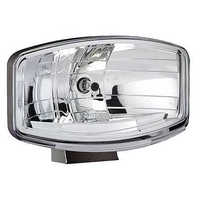 Hella jumbo 320 series halogen driving lamp each 55w rectangular clear lens