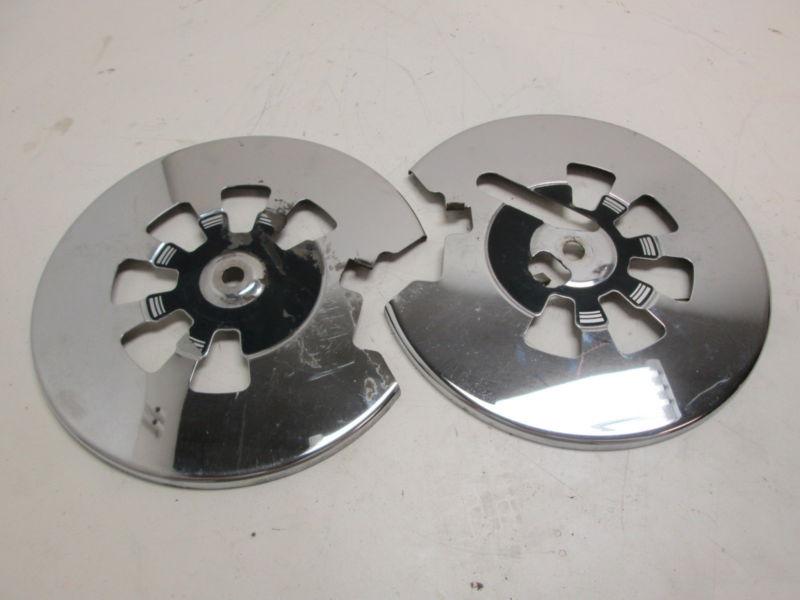 Yamaha 1985 xv1000 xv 1000 virago chrome brake rotor covers