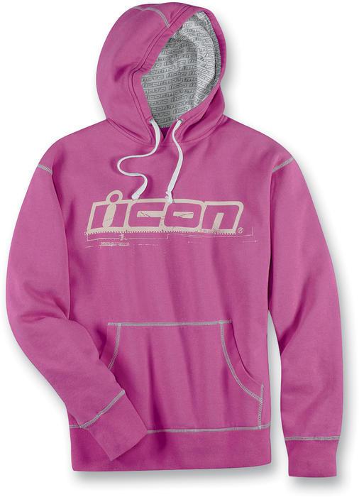 Icon county hoody sweatshirt pink women's sm/small