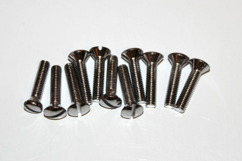 Harley flathead panhead timing cover screws chrome part #2341 set of 11 (13)