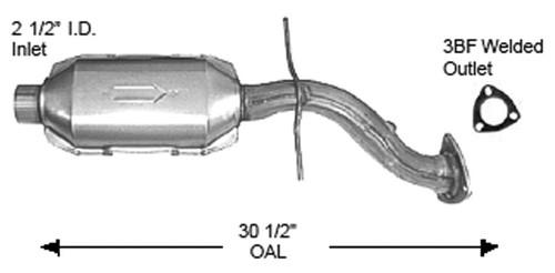 Ap exhaust 642257 exhaust system parts-catalytic converter