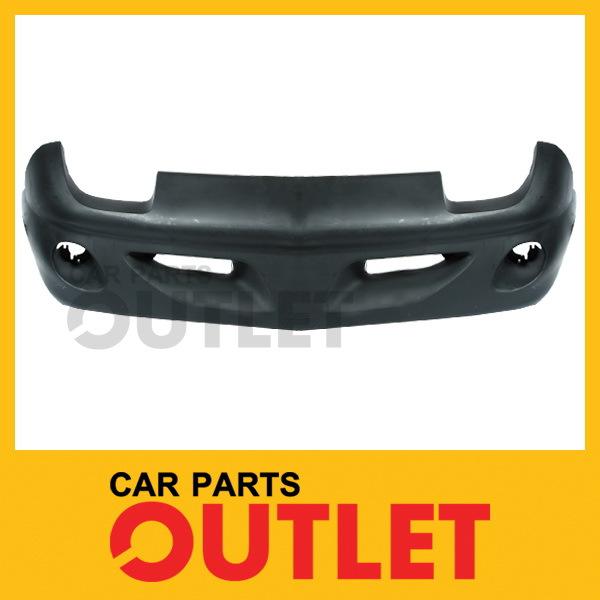 1995-1999 pontiac sunfire gt front bumper raw matte black cover non primed wo se