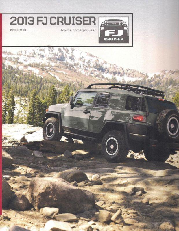 2013 toyota fj cruiser dealer brochure 