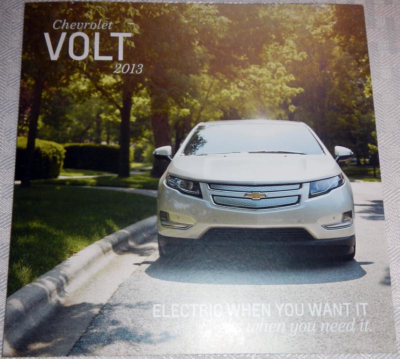 Brand new 2013 chevrolet chevy volt brochure