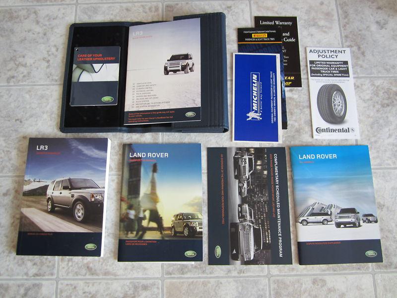2008 land rover lr3 owner's manual with case