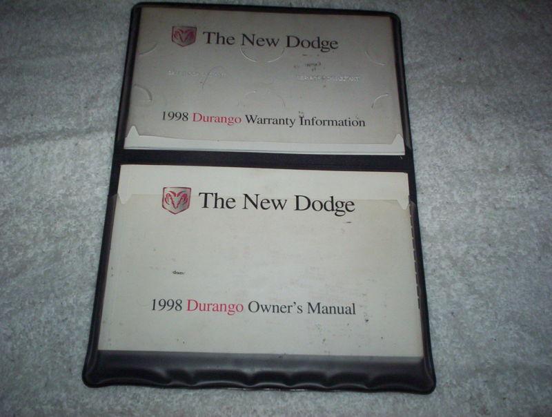 1998 dodge durango owner's manual 98 owners manual in case