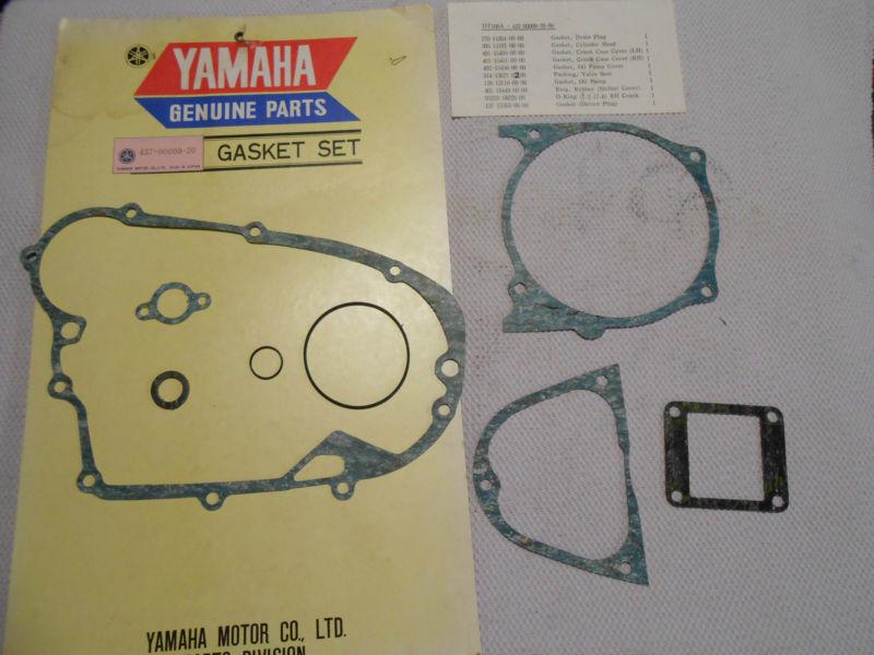 N.o.s. oem yamaha dt100 a (b) gasket set 437-0000-20