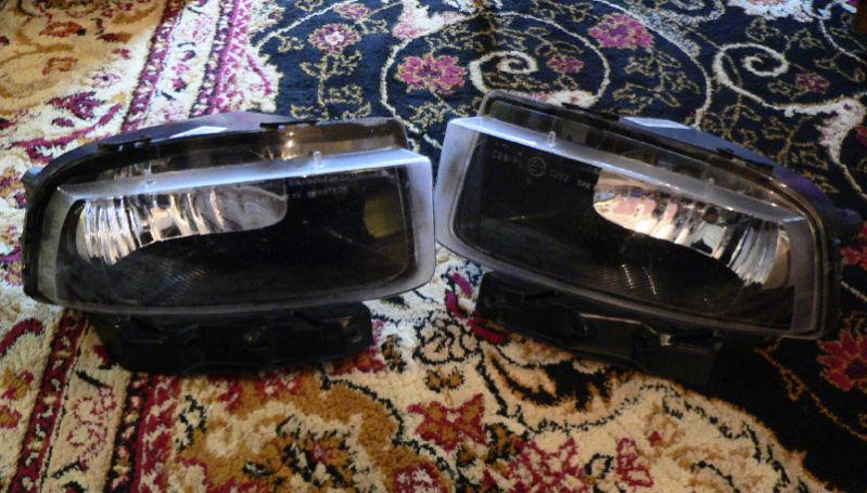 2005-2012 used corvette c6 black oem driving fog light lamps left & right set