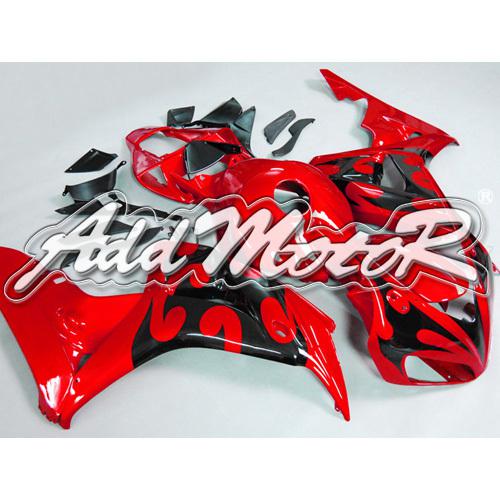 Injection molded fit fireblade cbr1000rr 06 07 darts flames red fairing 16n31