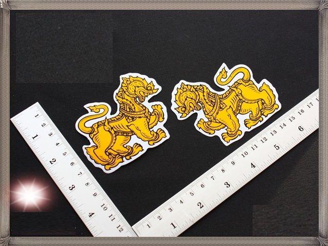 C238 beer singha 2 stickers set thailand beer