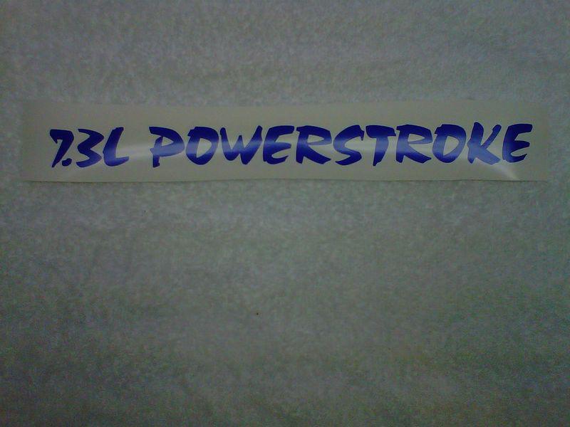 7.3l powerstroke vinyl hood decals ford diesel