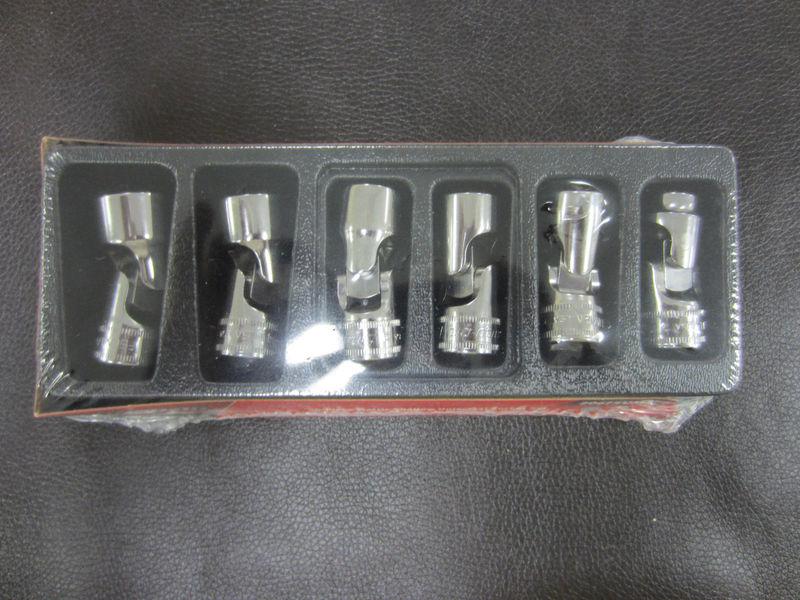 New snap on 3/8" 6 piece, 6 point metric shallow universal socket set - 206fsuma