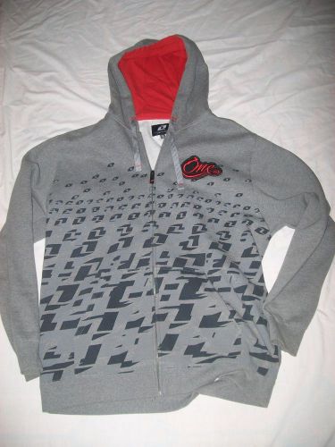 One industries gray zip hoody hooded sweatshirt  ( size 2xl)fly,shift,fox racing