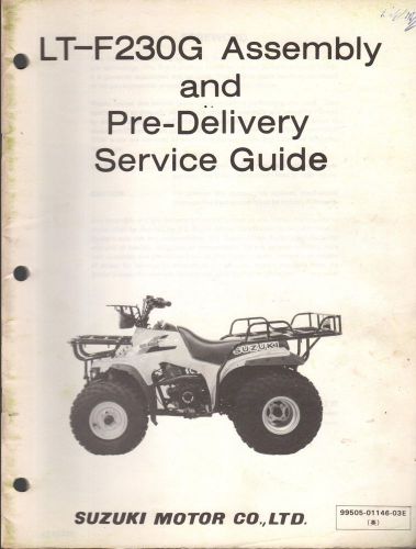 1986 suzuki atv lt-f230g assembly &amp; pre-delivery service manual  (559)