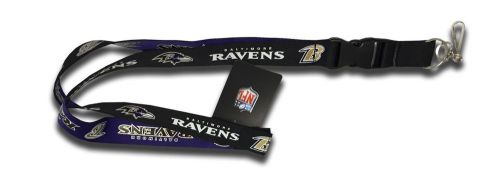 Baltimore ravens black &amp; purple two-tone lanyard key chain