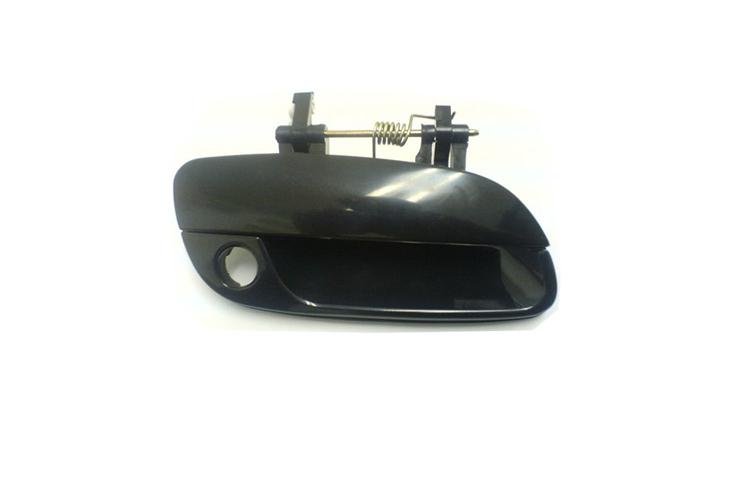 Passenger outside front smooth blk door handle 01-06 fit hyundai elantra