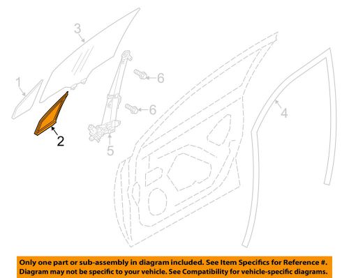 Subaru oem 14-15 forester front door-weatherstrip right 61284sg000