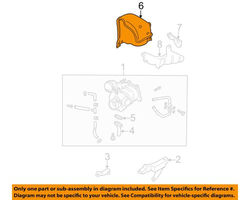 Subaru oem 02-05 impreza turbocharger-cover assembly 44031fe000