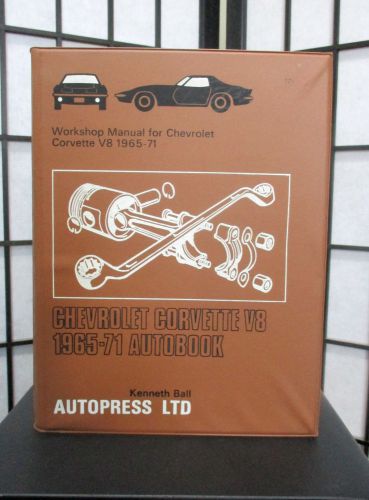 Workshop manual for chevrolet corvette v8 1965-71 autopress ltd