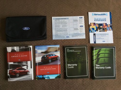 2012 ford focus owners manual set w/ford case-fast free shipping!