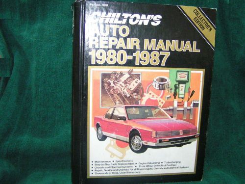 7670 chilton auto repair- 1980-87 collector&#039;s edition- manual tune-up chevy ford