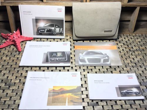 2010 audi r8 owners manual + rns-e navigation manual (((buy oem)))