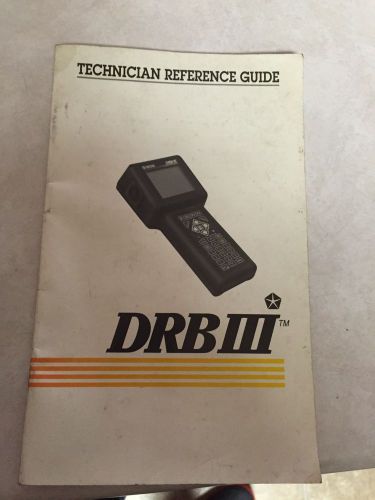 Chrysler drb 3 technician reference guide