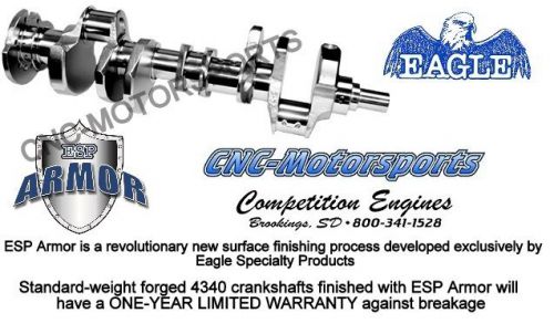 Bb chevy 572 eagle forged crankshaft 4.500 crank wtih esp armor finish