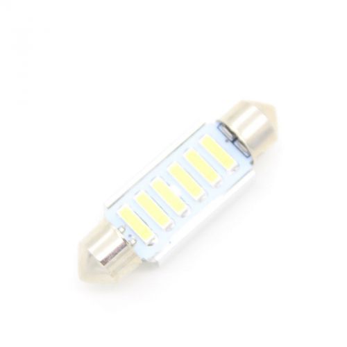 White 41mm festoon dome 6led 7014 smd c5w car auto light source interior lamp