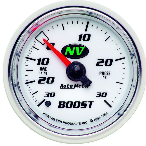 Auto meter 7303 nv; mechanical boost/vacuum gauge